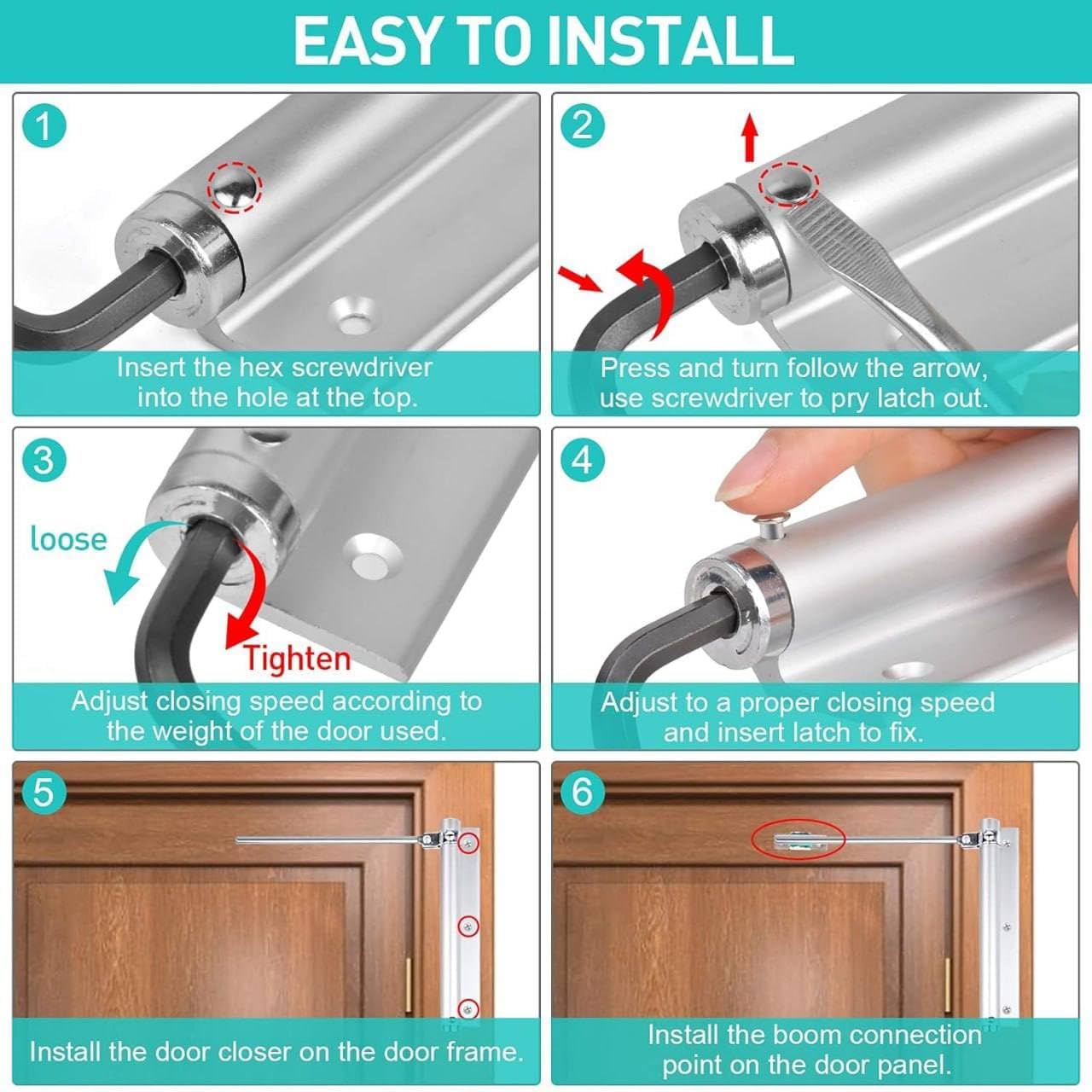 Adjustable Automatic Door Closer – Up to 35% Off