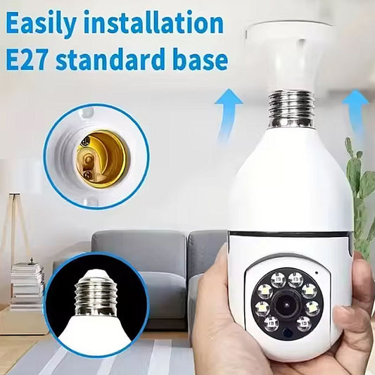 Wireless Security 360° Bulb Camera – Smart WiFi CCTV Camera
