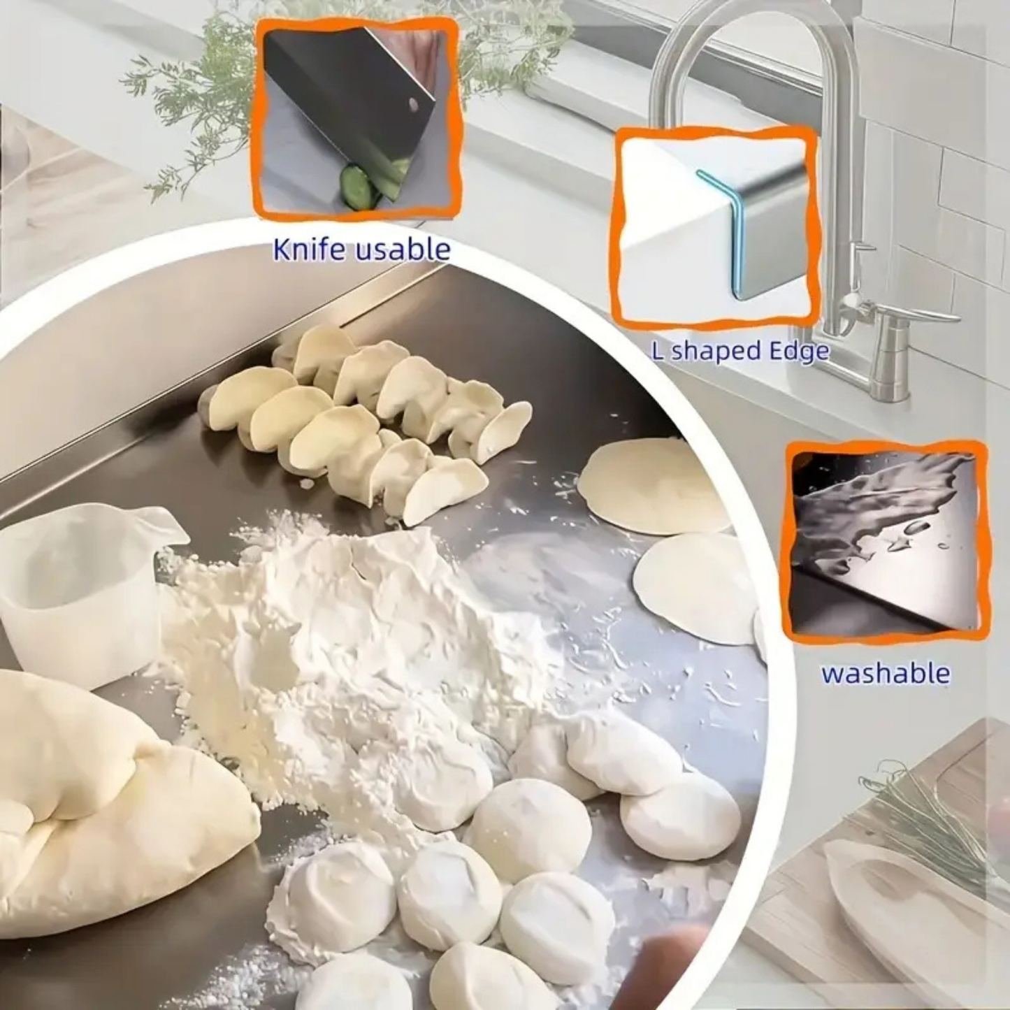 Stainless Steel Cutting Board-Large