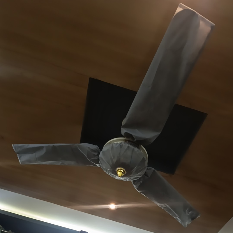 Ceiling Fan Covers with Motor | Stretchable, Washable, Universal Fit